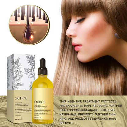 Rosemary Essential Oil Repair Damaged Hair Smoothing Treatment anti Baldness Scalp Nourishing Hair Growth Oil for Man and Women