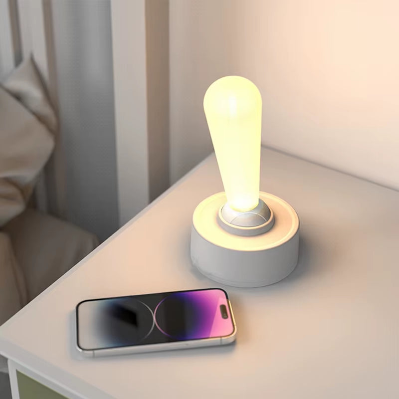 Creative Nights Light Desk Lamp Desktop Joystick Indoor Bedroom Bedside USB Atmosphere Light Room Charging LED Desk Lamps