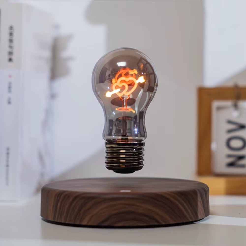 Novelty Levitating Moon Night Light 360° Rotation Magnetic Floating Moon Lamp with 3 Colors for for Home Office Desk Decor